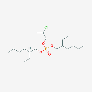 molecular formula C19H40ClO4P B15457396 2-Chloropropyl bis(2-ethylhexyl) phosphate CAS No. 62122-00-3