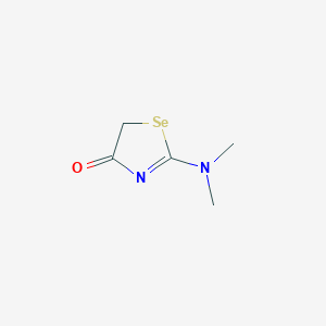 molecular formula C5H8N2OSe B15457401 2-(Dimethylamino)-1,3-selenazol-4(5H)-one CAS No. 61934-63-2