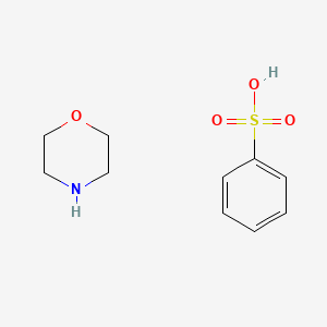 molecular formula C10H15NO4S B15457407 Benzenesulfonic acid;morpholine CAS No. 62121-89-5