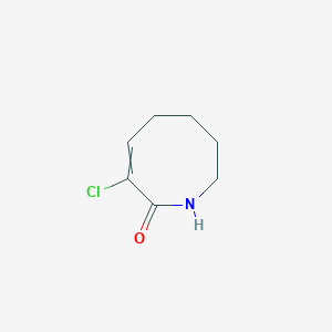 molecular formula C7H10ClNO B15457428 3-Chloro-5,6,7,8-tetrahydroazocin-2(1H)-one CAS No. 61645-49-6