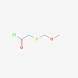 molecular formula C4H7ClO2S B15457455 [(Methoxymethyl)sulfanyl]acetyl chloride CAS No. 61677-78-9