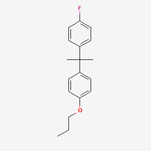 Benzene, 1-fluoro-4-[1-methyl-1-(4-propoxyphenyl)ethyl]-