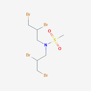 molecular formula C7H13Br4NO2S B15457476 N,N-Bis(2,3-dibromopropyl)methanesulfonamide CAS No. 61980-72-1