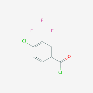 molecular formula C8H3Cl2F3O B154575 4-氯-3-(三氟甲基)苯甲酰氯 CAS No. 1735-55-3
