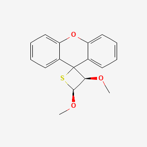 molecular formula C17H16O3S B15457523 (3R,4S)-3,4-dimethoxyspiro[thietane-2,9'-xanthene] CAS No. 62085-01-2