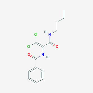 molecular formula C14H16Cl2N2O2 B15457543 N-[3-(Butylamino)-1,1-dichloro-3-oxoprop-1-en-2-yl]benzamide CAS No. 61767-38-2