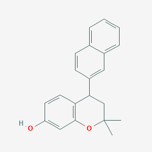 2,2-Dimethyl-4-(naphthalen-2-yl)-3,4-dihydro-2H-1-benzopyran-7-ol