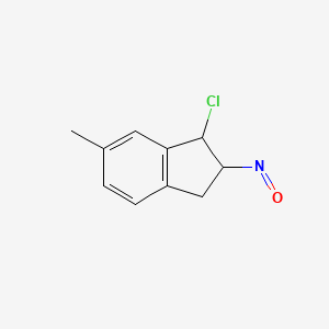 molecular formula C10H10ClNO B15457573 1-Chloro-6-methyl-2-nitroso-2,3-dihydro-1H-indene CAS No. 61957-19-5