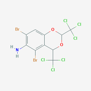 5,7-Dibromo-2,4-bis(trichloromethyl)-2H,4H-1,3-benzodioxin-6-amine