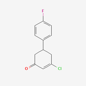 molecular formula C12H10ClFO B15457599 5-Chloro-4'-fluoro-1,6-dihydro[1,1'-biphenyl]-3(2H)-one CAS No. 61888-45-7