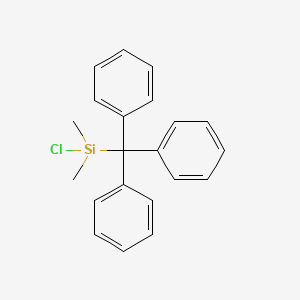 molecular formula C21H21ClSi B15457606 Chloro(dimethyl)(triphenylmethyl)silane CAS No. 62092-86-8