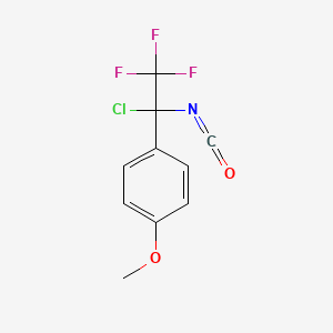 1-(1-Chloro-2,2,2-trifluoro-1-isocyanatoethyl)-4-methoxybenzene