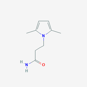 molecular formula C9H14N2O B15457609 3-(2,5-Dimethyl-1H-pyrrol-1-yl)propanamide CAS No. 61921-95-7