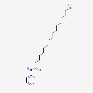 molecular formula C22H37NO2 B15457621 16-Hydroxy-N-phenylhexadecanamide CAS No. 61747-30-6