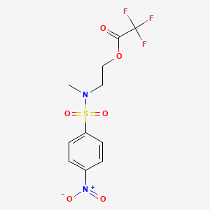 2-[Methyl(4-nitrobenzene-1-sulfonyl)amino]ethyl trifluoroacetate