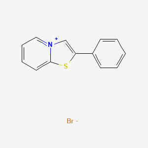 molecular formula C13H10BrNS B15457635 2-Phenyl[1,3]thiazolo[3,2-a]pyridin-4-ium bromide CAS No. 61657-13-4