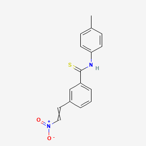 N-(4-Methylphenyl)-3-(2-nitroethenyl)benzene-1-carbothioamide