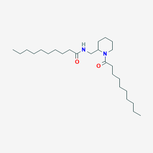 N-[(1-Decanoylpiperidin-2-YL)methyl]decanamide