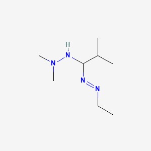 Diazene, [1-(2,2-dimethylhydrazino)-2-methylpropyl]ethyl-