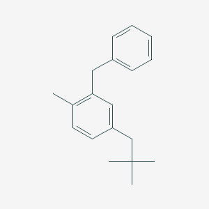 molecular formula C19H24 B15457676 2-Benzyl-4-(2,2-dimethylpropyl)-1-methylbenzene CAS No. 62261-85-2