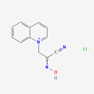 1-[2-Cyano-2-(hydroxyimino)ethyl]quinolin-1-ium chloride