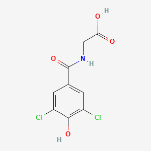 molecular formula C9H7Cl2NO4 B15457716 N-(3,5-Dichloro-4-hydroxybenzoyl)glycine CAS No. 62098-76-4