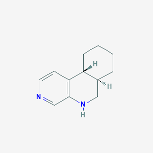 molecular formula C12H16N2 B15457719 (6aR,10aR)-5,6,6a,7,8,9,10,10a-octahydrobenzo[c][1,7]naphthyridine CAS No. 61667-00-3