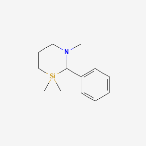 molecular formula C13H21NSi B15457723 1,3,3-Trimethyl-2-phenyl-1,3-azasilinane CAS No. 61676-40-2