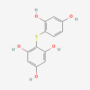 2-[(2,4-Dihydroxyphenyl)sulfanyl]benzene-1,3,5-triol