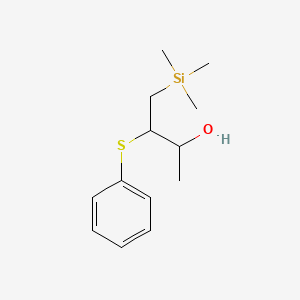 molecular formula C13H22OSSi B15457750 3-(Phenylsulfanyl)-4-(trimethylsilyl)butan-2-ol CAS No. 61829-46-7