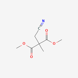 molecular formula C8H11NO4 B15457756 Dimethyl (cyanomethyl)(methyl)propanedioate CAS No. 61760-64-3