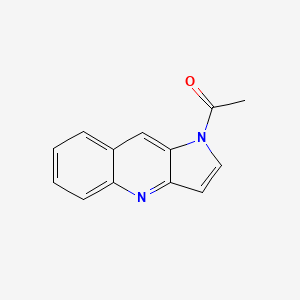 1H-Pyrrolo[3,2-b]quinoline, 1-acetyl-