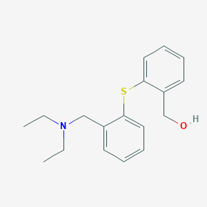 molecular formula C18H23NOS B15457780 [2-({2-[(Diethylamino)methyl]phenyl}sulfanyl)phenyl]methanol CAS No. 62220-67-1