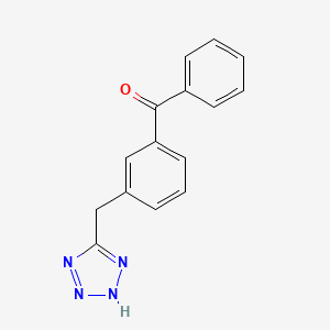 Phenyl{3-[(2H-tetrazol-5-yl)methyl]phenyl}methanone