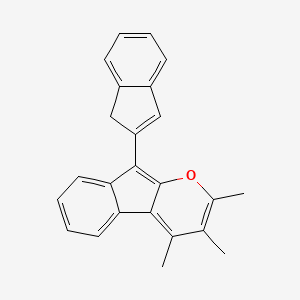 Indeno[2,1-b]pyran, 9-(1H-inden-2-yl)-2,3,4-trimethyl-