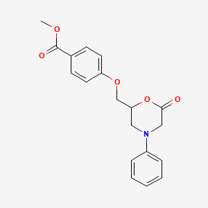 Methyl 4-[(6-oxo-4-phenylmorpholin-2-yl)methoxy]benzoate