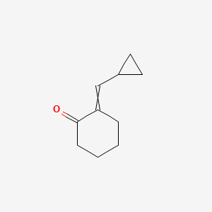 molecular formula C10H14O B15457856 2-(Cyclopropylmethylidene)cyclohexan-1-one CAS No. 61765-51-3