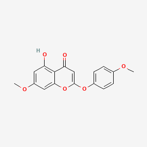 5-Hydroxy-7-methoxy-2-(4-methoxyphenoxy)-4H-1-benzopyran-4-one