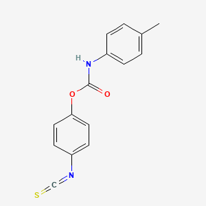 molecular formula C15H12N2O2S B15457867 4-Isothiocyanatophenyl (4-methylphenyl)carbamate CAS No. 62140-66-3