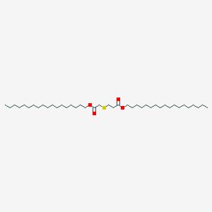 Octadecyl 3-{[2-(octadecyloxy)-2-oxoethyl]sulfanyl}propanoate