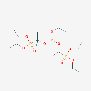 molecular formula C15H35O9P3 B15457904 Bis(1-diethoxyphosphorylethyl) propan-2-yl phosphite CAS No. 61707-27-5