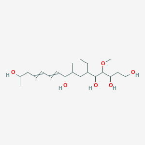 molecular formula C20H38O6 B15457912 6-Ethyl-4-methoxy-8-methylhexadeca-10,12-diene-1,3,5,9,15-pentol CAS No. 61709-17-9