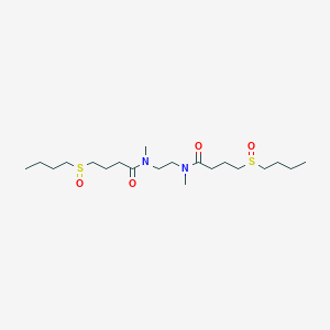 molecular formula C20H40N2O4S2 B15457918 N,N'-(Ethane-1,2-diyl)bis[4-(butane-1-sulfinyl)-N-methylbutanamide] CAS No. 61797-36-2