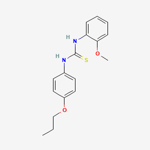 molecular formula C17H20N2O2S B15457924 N-(2-Methoxyphenyl)-N'-(4-propoxyphenyl)thiourea CAS No. 62178-45-4