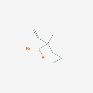 molecular formula C8H10Br2 B15457925 2,2-Dibromo-1-methyl-3-methylidene-1,1'-bi(cyclopropane) CAS No. 61876-46-8