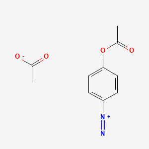 4-(Acetyloxy)benzene-1-diazonium acetate