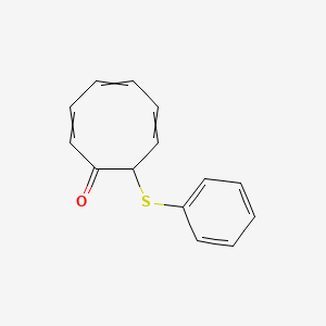 molecular formula C14H12OS B15457969 8-(Phenylsulfanyl)cycloocta-2,4,6-trien-1-one CAS No. 61775-60-8