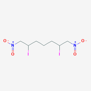 molecular formula C7H12I2N2O4 B15457976 2,6-Diiodo-1,7-dinitroheptane CAS No. 61846-95-5