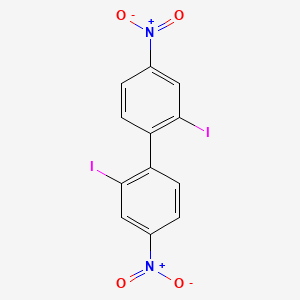 molecular formula C12H6I2N2O4 B15457984 1,1'-Biphenyl, 2,2'-diiodo-4,4'-dinitro- CAS No. 61761-98-6