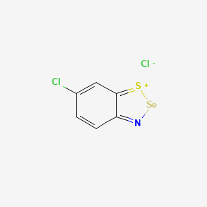 molecular formula C6H3Cl2NSSe B15457990 6-Chloro-1,2,3-benzothiaselenazol-2-ium chloride CAS No. 61712-93-4